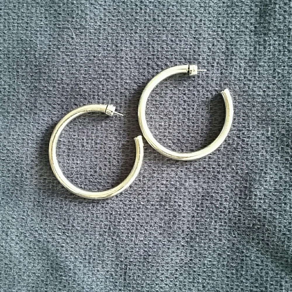 Michael Kors Silver Hoop Earrings